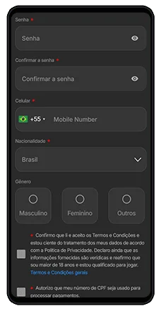 vai de bet diferenca entre cadastro e login