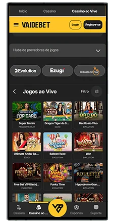 vai de bet cassino jogos disponiveis
